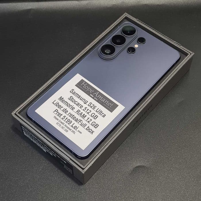 HOPE AMANET P8 Samsung S26 Ultra 512 gb 12 gb ram fullbox Bucuresti Sectorul 6