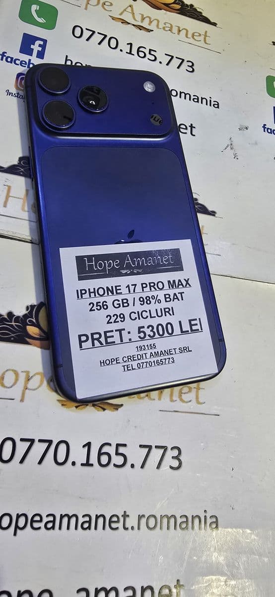 Hope Amanet P6 iphone 17 Pro max Bucuresti Sectorul 4