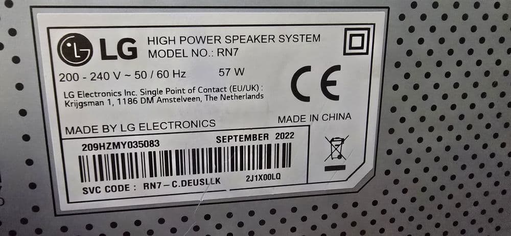 Hope Amanet P6 Boxa LG BoomBox RN7 Bucuresti Sectorul 4