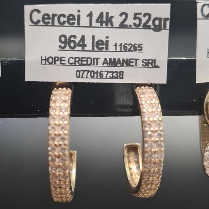 HOPE AMANET P8 Cercei de aur 14k 2.52 gr Bucuresti Sectorul 6