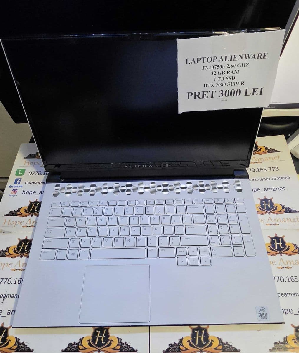 Hope Amanet P6 LAPTOP ALIENWARE i7 gen 10 rtx 2080 super #193298 Bucuresti Sectorul 4