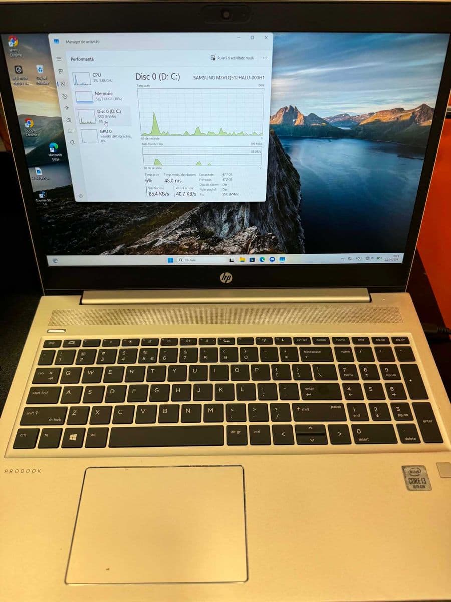 Hope Amanet P5-Laptop HP ProBook 450 G7, i3-10100U/32GB RAM/ 512 GB SSD Bucuresti Sectorul 6