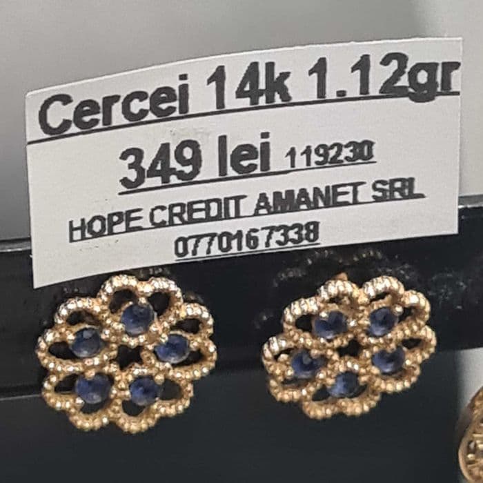 HOPE AMANET P8 Cercei de aur 14k 1.12 gr Bucuresti Sectorul 6