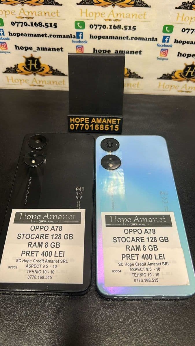 Hope Amanet P3 OPPO A78 128GB / 8GB RAM Bucuresti Sectorul 6