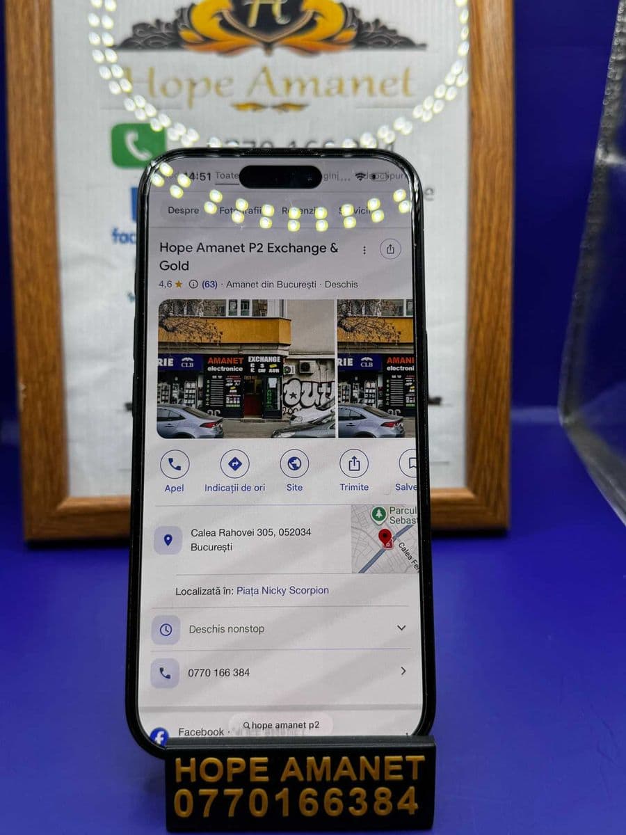 Hope Amanet P2 - IPHONE 16 128GB/ 100% / 80 CIC Bucuresti Sectorul 6
