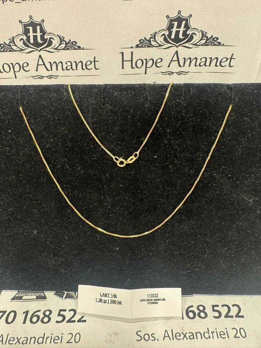Hope Amanet P1/Lant din aur 14k/Cod 113322 Bucuresti Sectorul 5