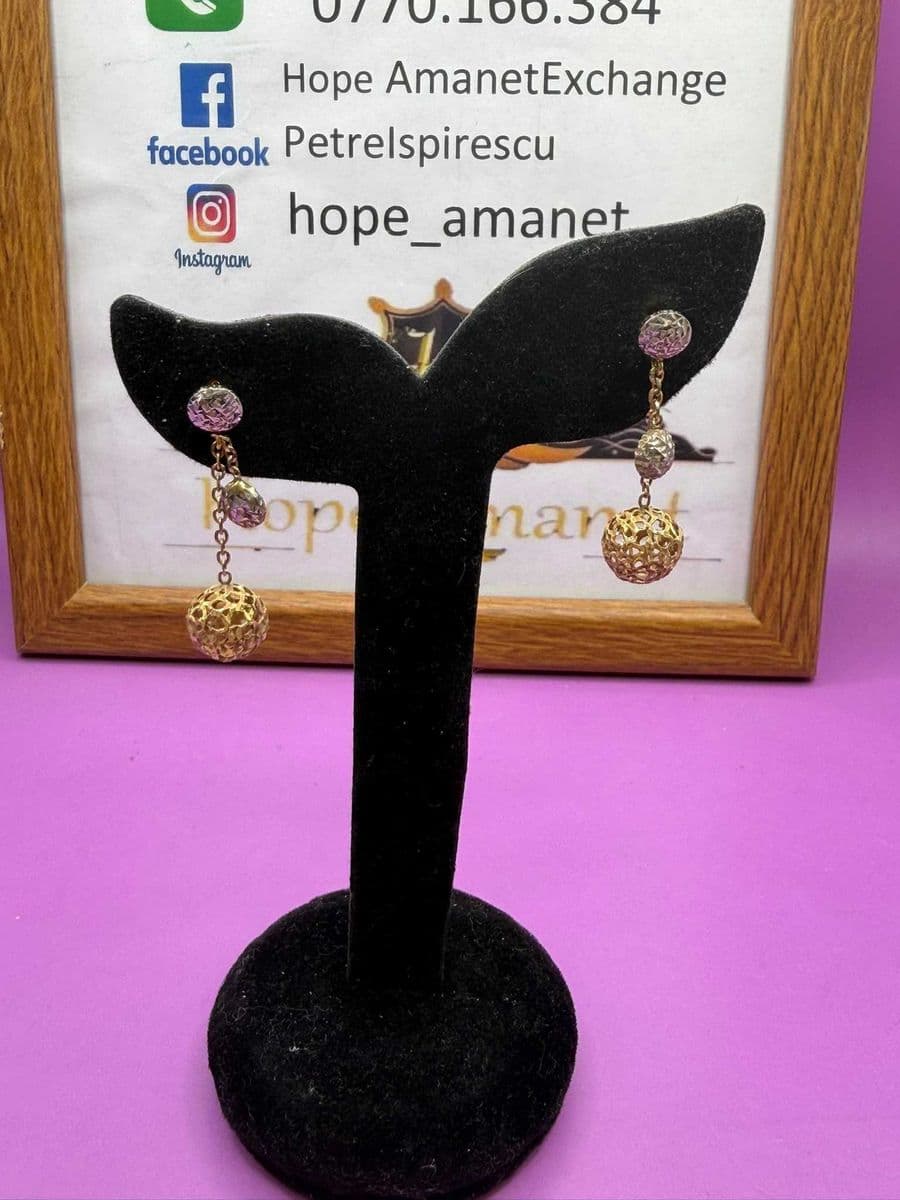 HOPE AMANET P2-Cercei din aur de 14k 3.37 gr Bucuresti Sectorul 5