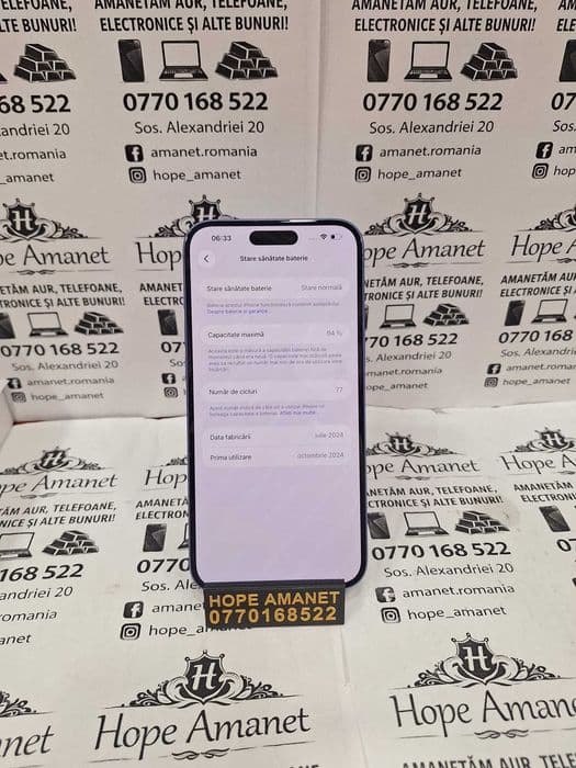 Hope Amanet P1/ iPhone 16 Plus 128 gb 94% #41382 Bucuresti Sectorul 5
