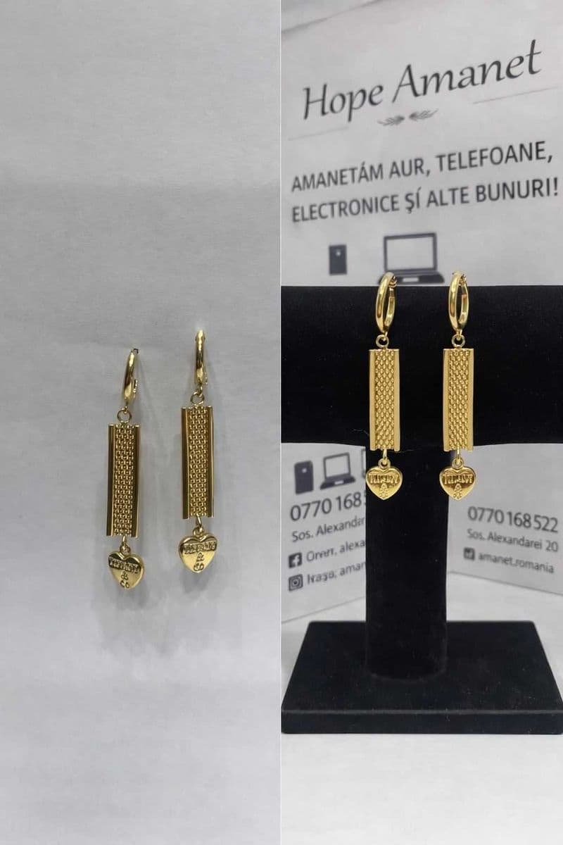 Hope Amanet P1/ Cercei Aur 14k 3.99gr #99383 Bragadiru