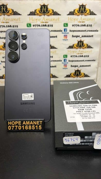 Hope Amanet P3 SAMSUNG S26 ULTRA 256GB / 12GB RAM Bucuresti Sectorul 6