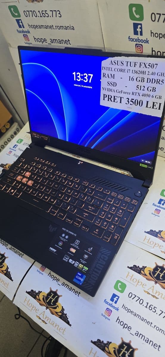 Hope Amanet P6 Laptop Asus TUF FX507 #193015 Bucuresti Sectorul 4