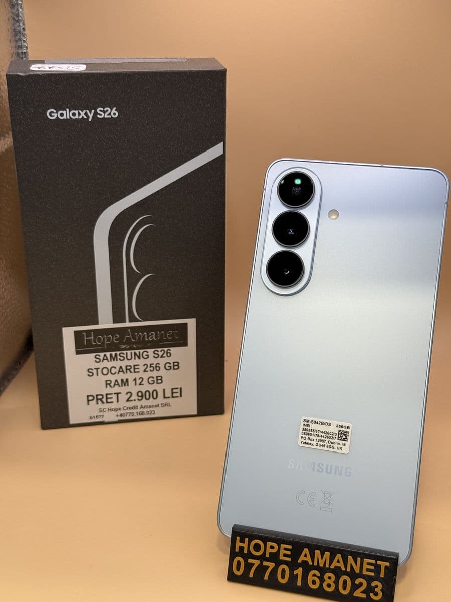 Hope Amanet P7 Samsung S26 256 Gb Bucuresti Sectorul 6