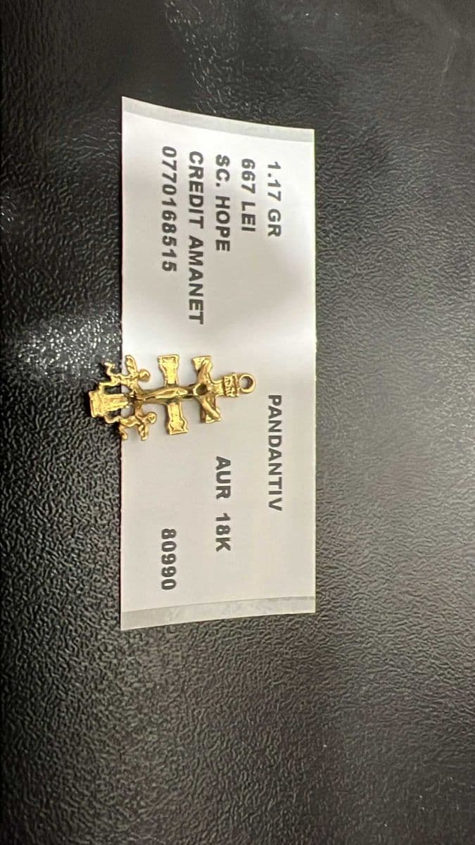 Hope Amanet P3 PANDANTIV din AUR 1.17GR 18K Bucuresti Sectorul 6