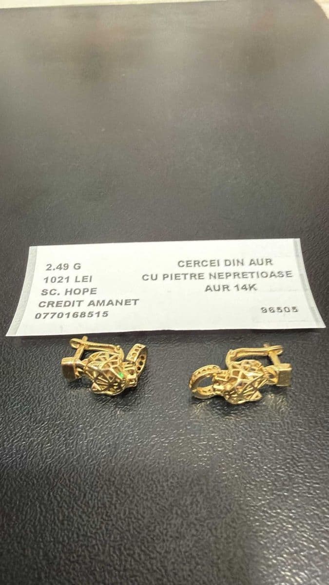 Hope Amanet P3 CERCEI AUR 14K 2.49 G Bragadiru