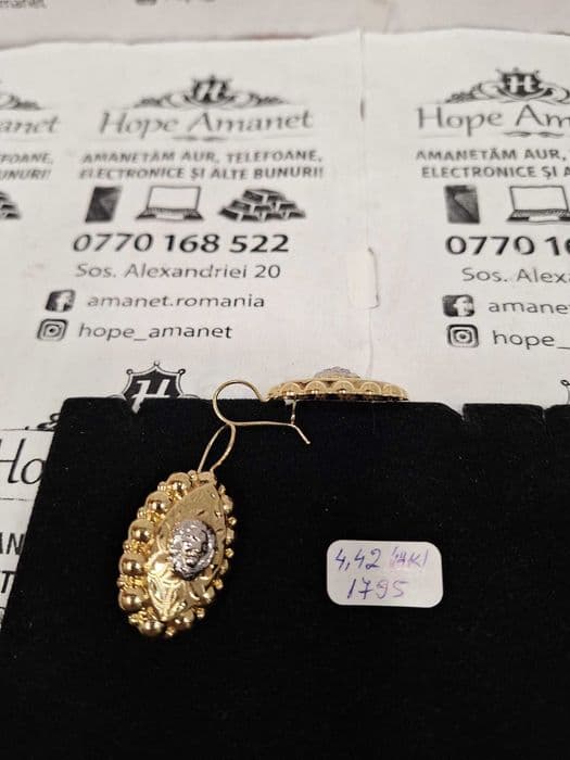 Hope Amanet P1/CERCEI aur 14k/4.42gr Bucuresti Sectorul 5