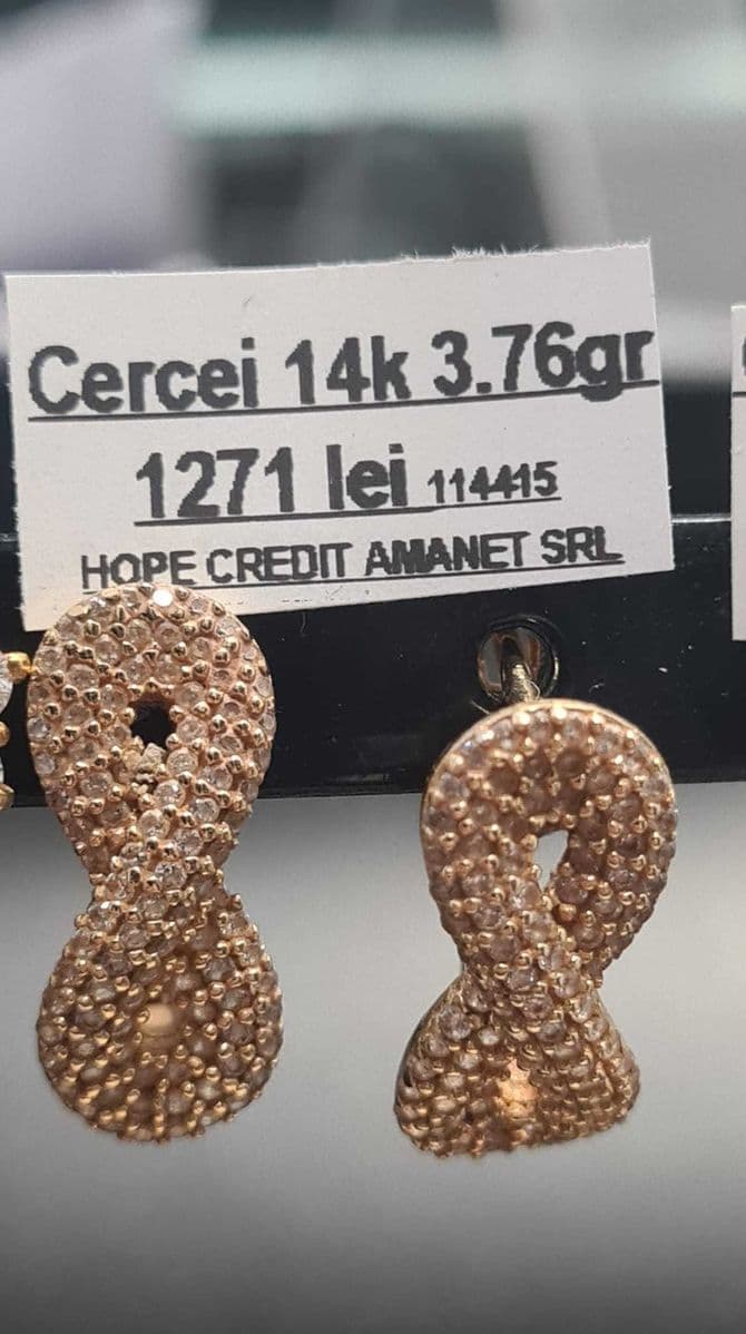 HOPE AMANET P8 Cercei de aur 14k 3.76 gr Bucuresti Sectorul 6