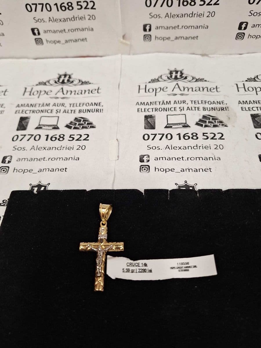 Hope Amanet P1/CRUCE aur 14k/5.59gr Bucuresti Sectorul 5