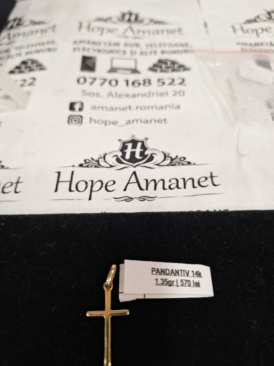 Hope Amanet P1/PANDANT AUR 14K/COD 108540 Bucuresti Sectorul 5