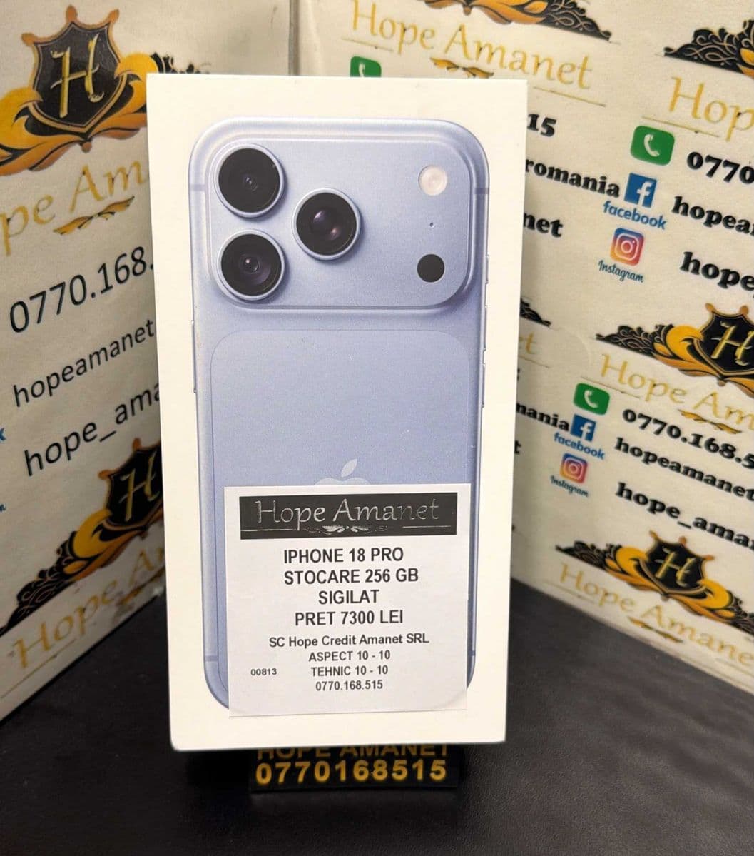 Hope Amanet P3 Iphone 18 Pro SIGILAT Bucuresti Sectorul 6