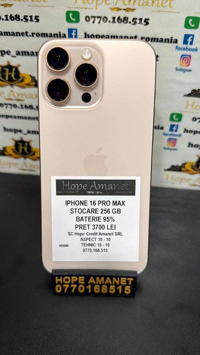 Hope Amanet P3 Iphone 16 Pro Max Bucuresti Sectorul 6