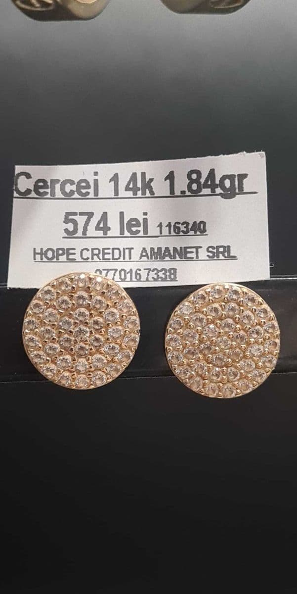 HOPE AMANET P8 Cercei de aur 14k 1.84 gr Bucuresti Sectorul 6