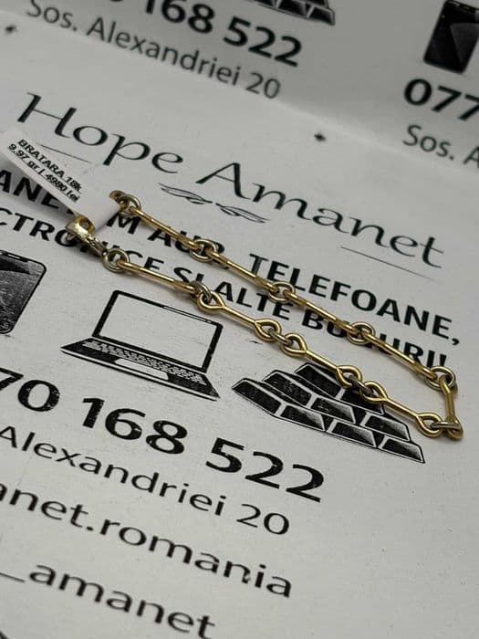 Hope Amanet P1/BRATARA AUR 18K/COD 117442/20cm / 9.97 gr Bucuresti Sectorul 5