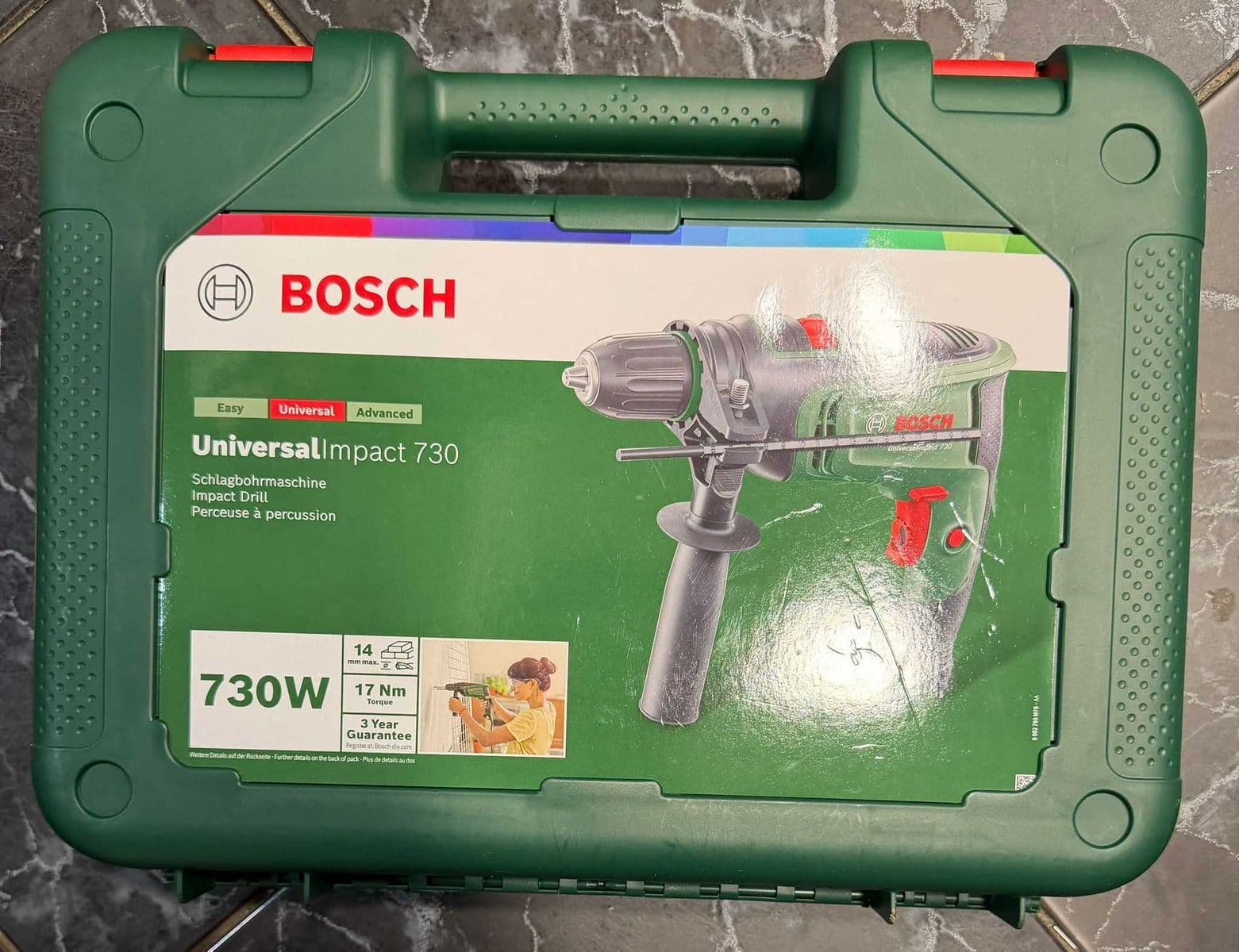 Hope Amanet P10/Masina de gaurit cu percutie, cu cablu, Bosch UniversalImpact 730, 730 W, 3200 rpm, mandrina rapida / NOUA Bucuresti Sectorul 5