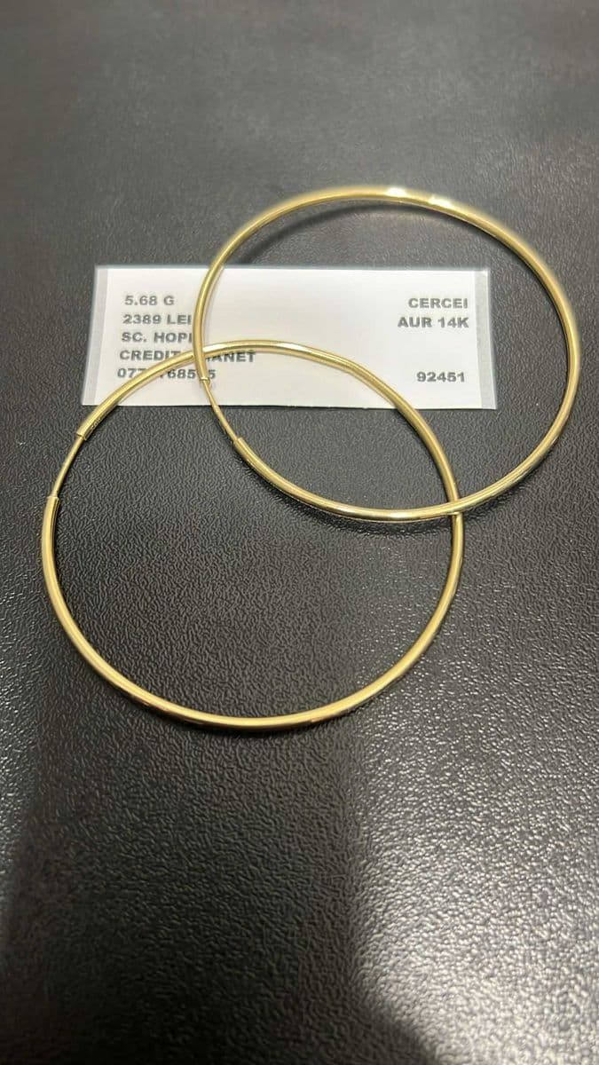 Hope Amanet P3 CERCEI DIN AUR 14K 5.68G Bucuresti Sectorul 6
