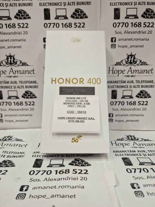 Hope Amanet P1/Honor 400 LITE/COD# 35818 / SIGILAT Bucuresti Sectorul 6