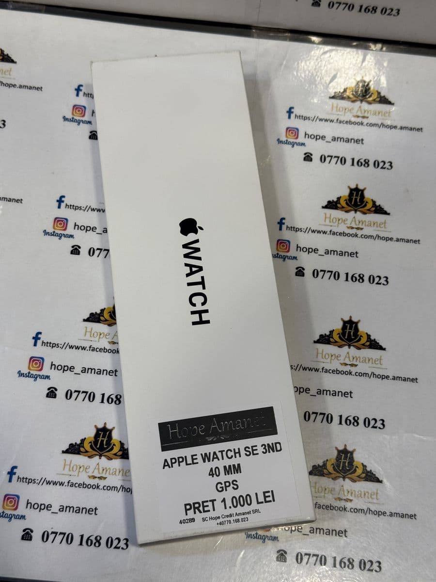 Hope Amanet P7 Apple Watch Se 3 Nd 40 mm Nou Bucuresti Sectorul 6