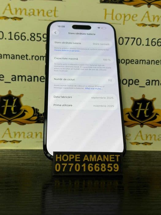 Hope Amanet P10/iPhone AIR 256 GB BATERIE 100% Bucuresti Sectorul 6