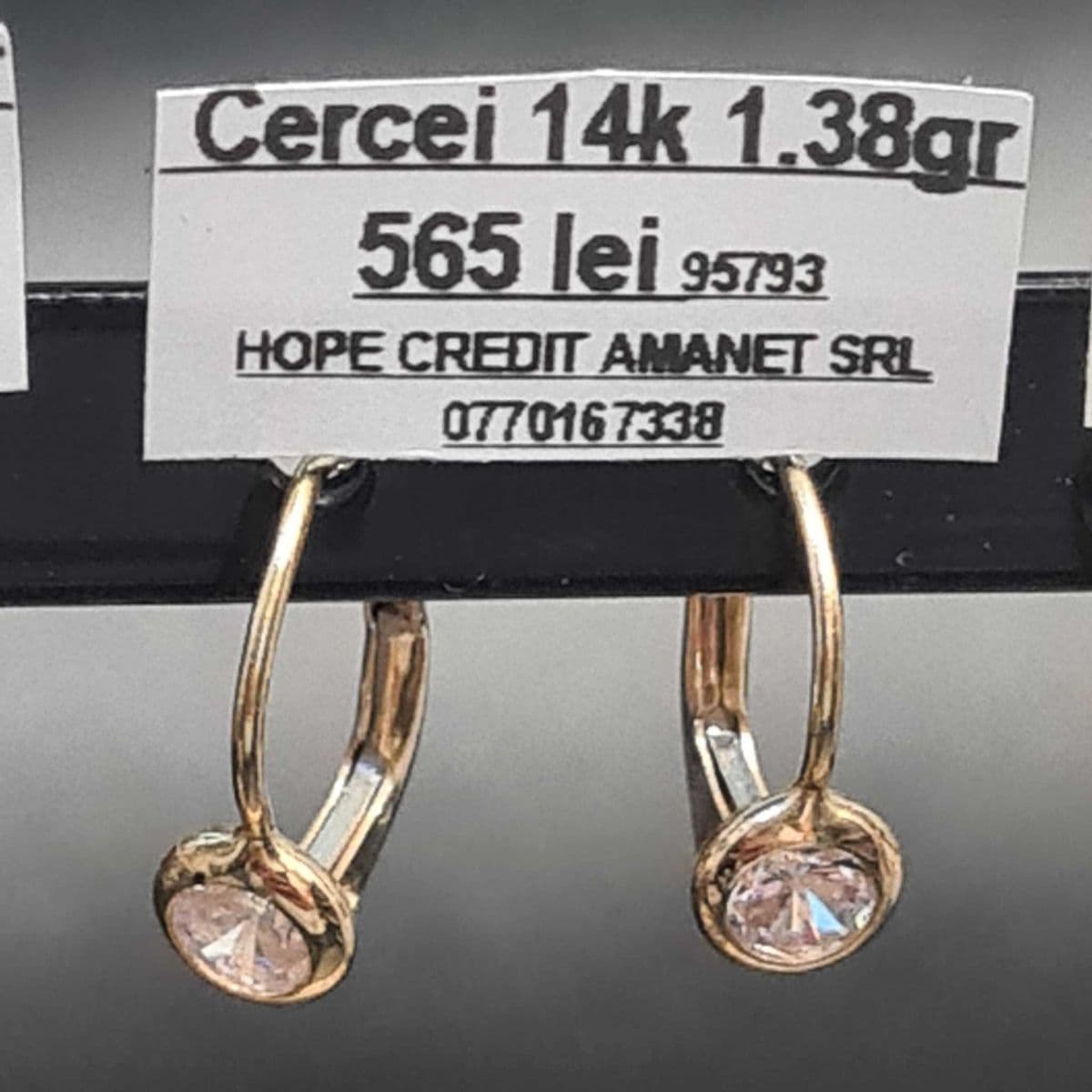 HOPE AMANET P8 Cercei de aur 14k 1.38 gr Bucuresti Sectorul 6