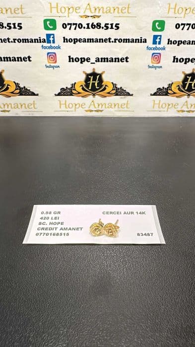 Hope Amanet P3 Cercei Aur 14k Bucuresti Sectorul 6