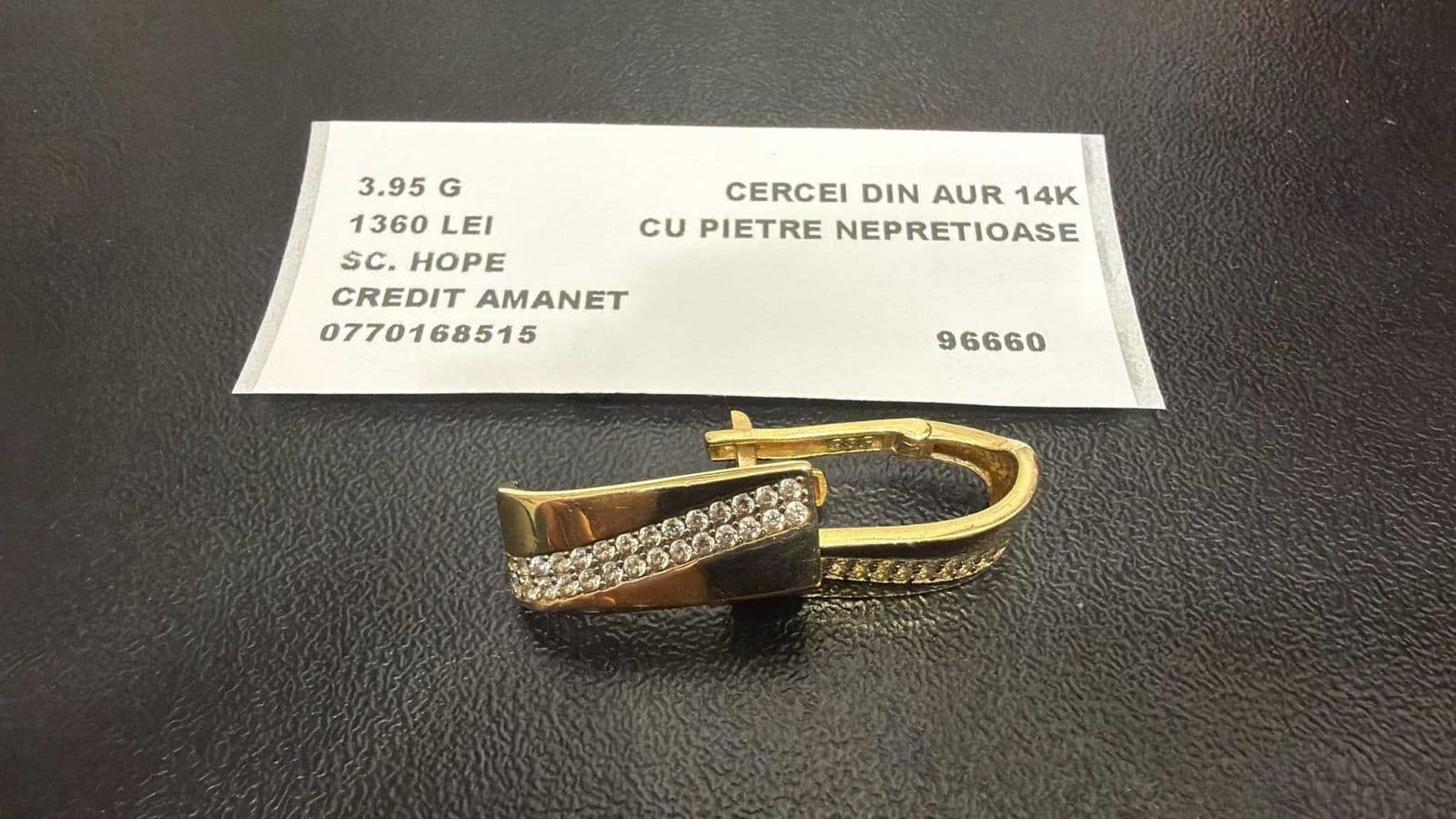 Hope Amanet P3 CERCEI DIN AUR 14K 3.95G Bucuresti Sectorul 6