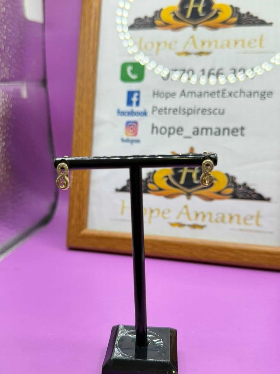 HOPE AMANET P2 - Cercei cu pietre nepretioase Aur Galben / 14K / 1.42 Gr Bucuresti Sectorul 5