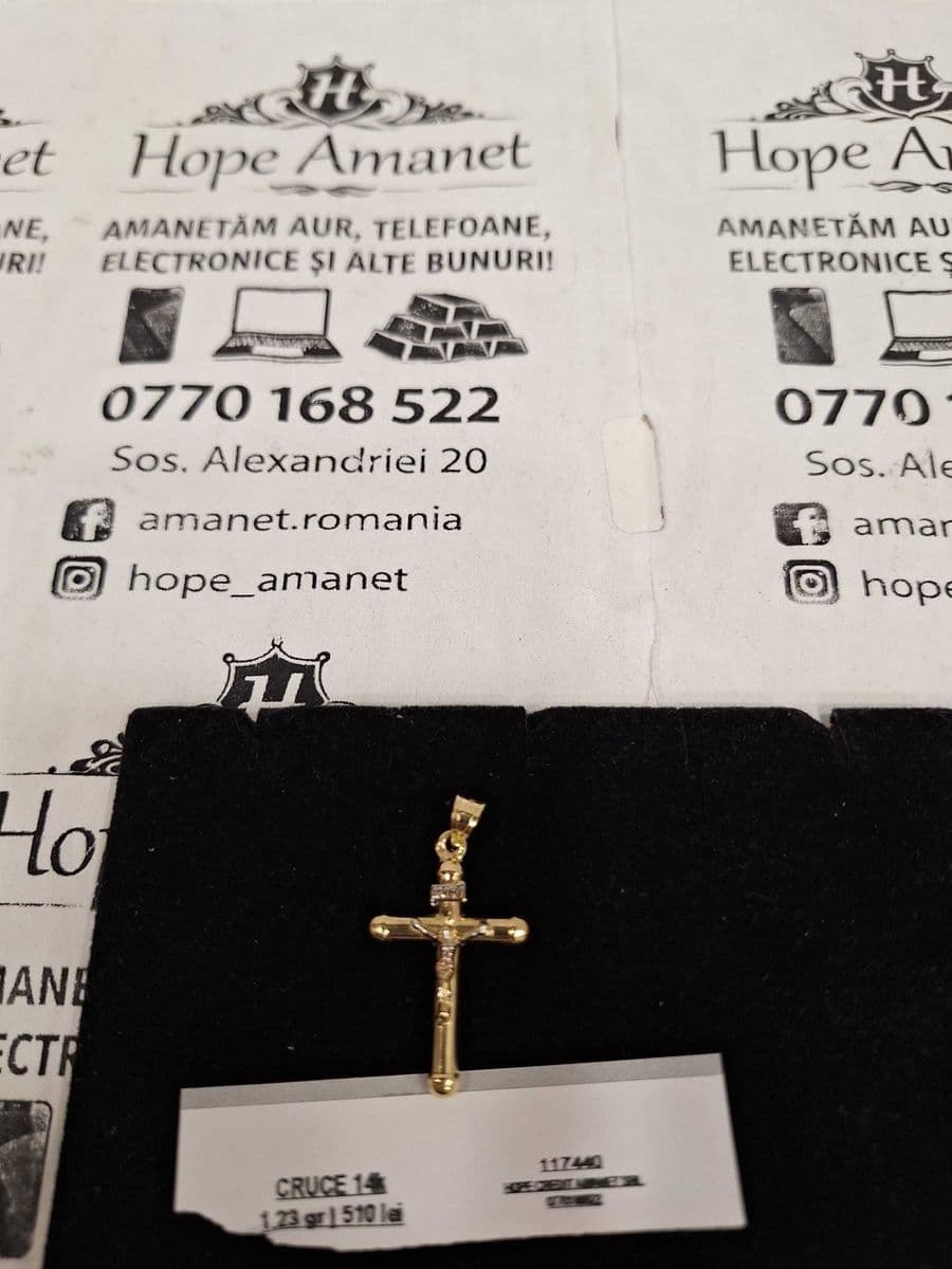 Hope Amanet P1/CRUCE aur 14k/1.23gr Bucuresti Sectorul 5