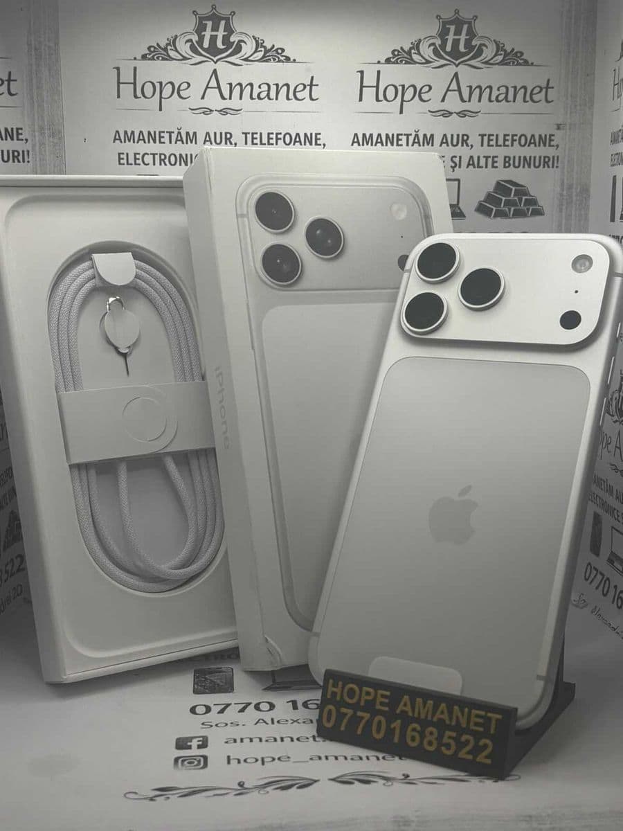 Hope Amanet P1/ IPHONE 17 PRO MAX SILVER, 256 GB, NOU Desigilat pentru proba / COD 47048 Bucuresti Sectorul 6