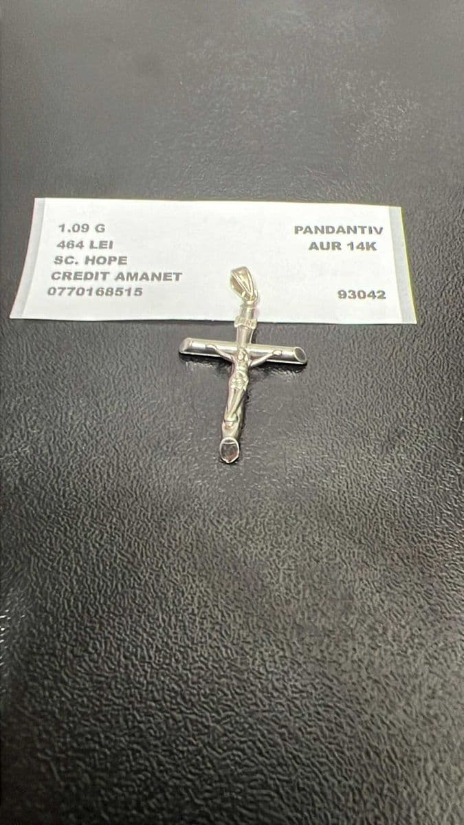 Hope Amanet P3 PANDANTIV CRUCE AUR 14K 1.09G Bucuresti Sectorul 6